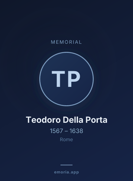 Memorial portrait of Teodoro Della Porta