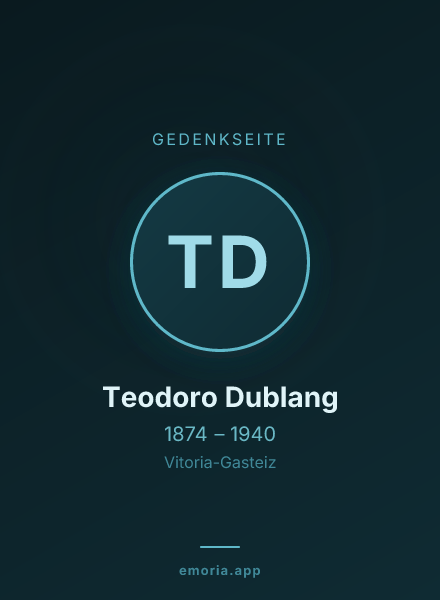 Gedenkportrait von Teodoro Dublang