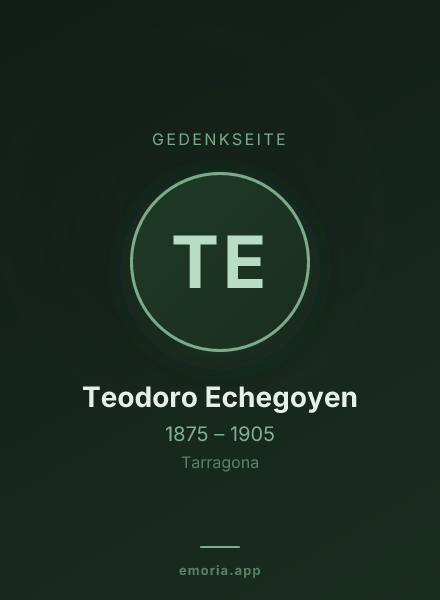 Gedenkportrait von Teodoro Echegoyen