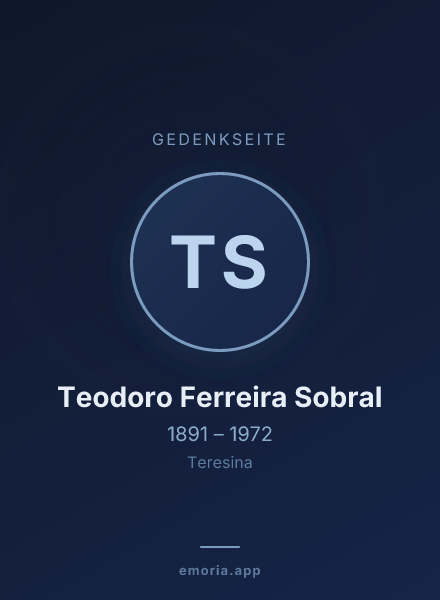 Gedenkportrait von Teodoro Ferreira Sobral