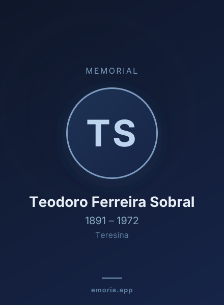 Memorial portrait of Teodoro Ferreira Sobral