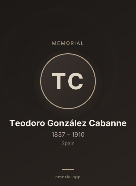 Memorial portrait of Teodoro González Cabanne