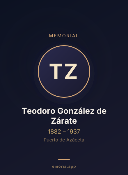 Memorial portrait of Teodoro González de Zárate