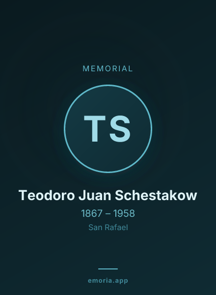 Memorial portrait of Teodoro Juan Schestakow