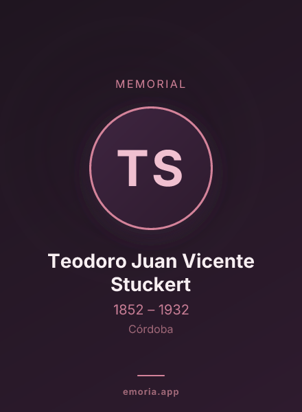 Memorial portrait of Teodoro Juan Vicente Stuckert