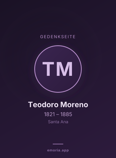 Gedenkportrait von Teodoro Moreno