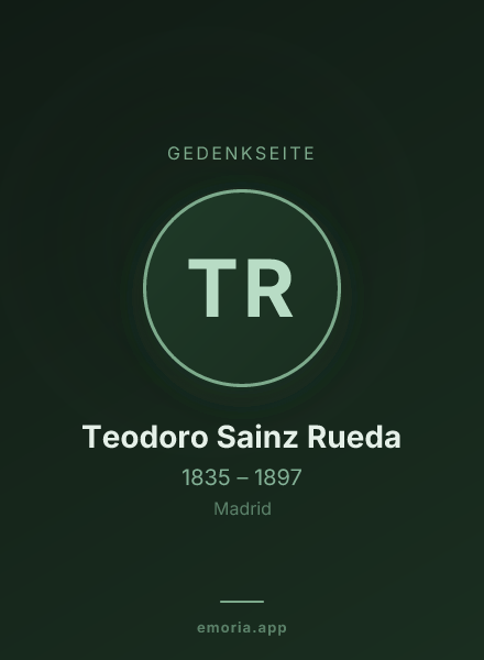 Gedenkportrait von Teodoro Sainz Rueda