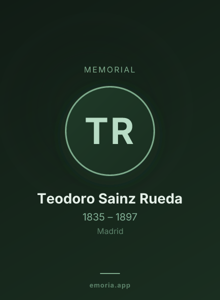 Memorial portrait of Teodoro Sainz Rueda