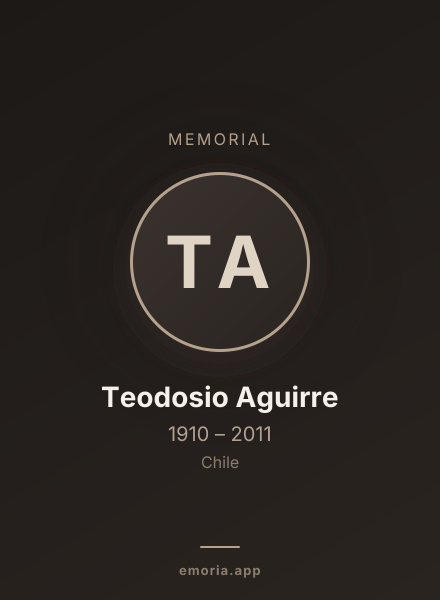 Memorial portrait of Teodosio Aguirre
