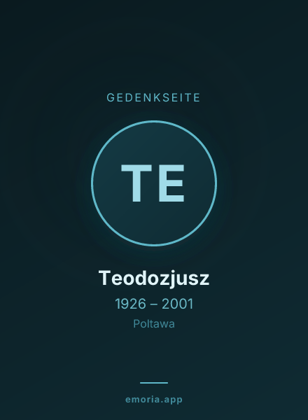 Gedenkportrait von Teodozjusz