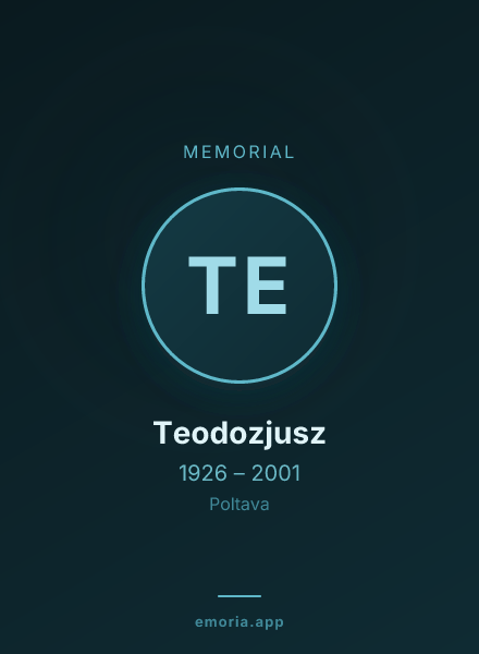 Memorial portrait of Teodozjusz