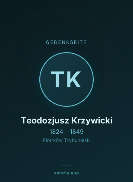 Gedenkportrait von Teodozjusz Krzywicki