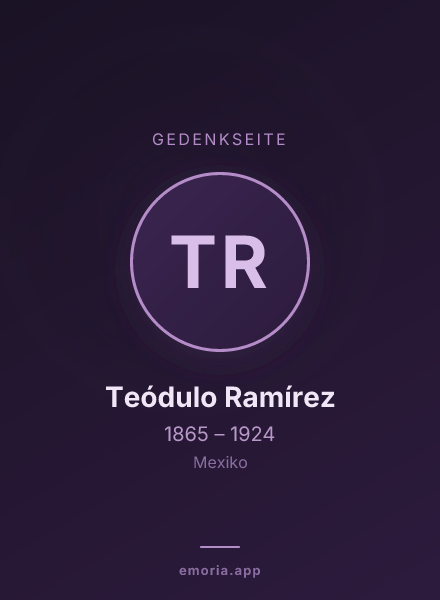 Gedenkportrait von Teódulo Ramírez