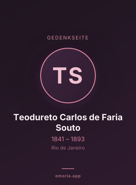 Gedenkportrait von Teodureto Carlos de Faria Souto