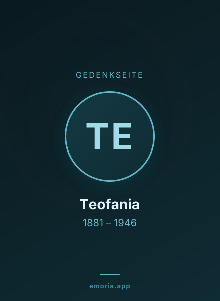 Gedenkportrait von Teofania