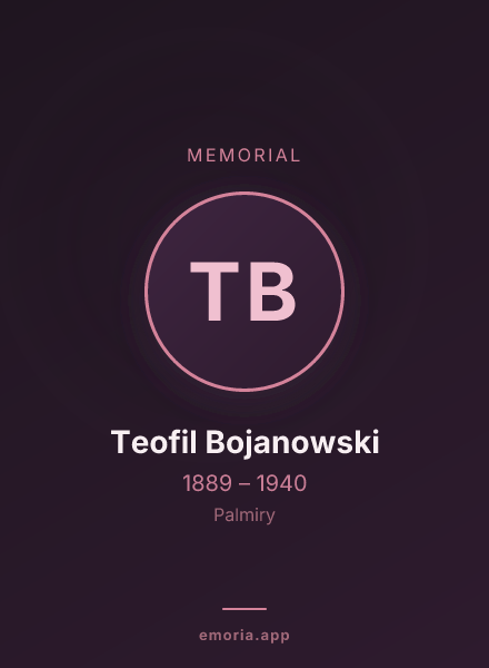 Memorial portrait of Teofil Bojanowski