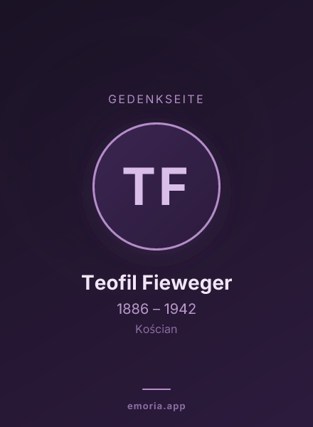 Gedenkportrait von Teofil Fieweger