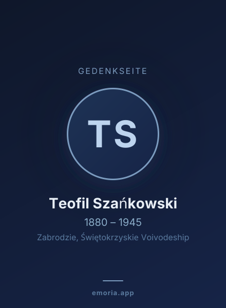 Gedenkportrait von Teofil Szańkowski