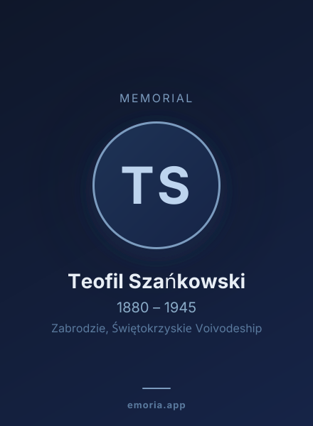 Memorial portrait of Teofil Szańkowski