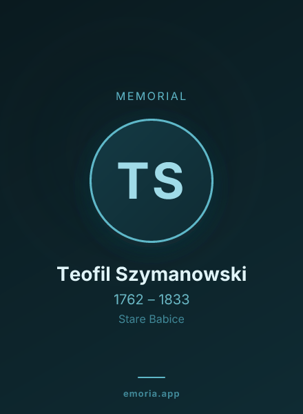 Memorial portrait of Teofil Szymanowski