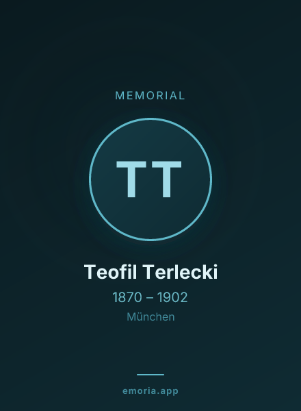 Memorial portrait of Teofil Terlecki