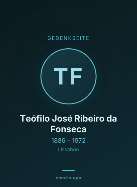 Gedenkportrait von Teófilo José Ribeiro da Fonseca