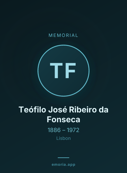Memorial portrait of Teófilo José Ribeiro da Fonseca