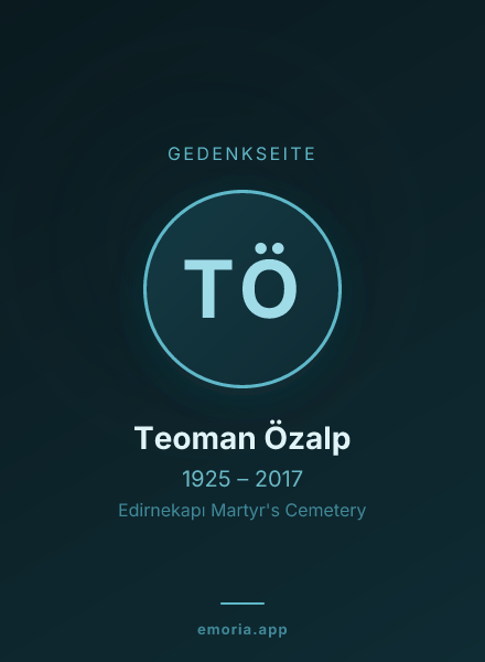 Gedenkportrait von Teoman Özalp