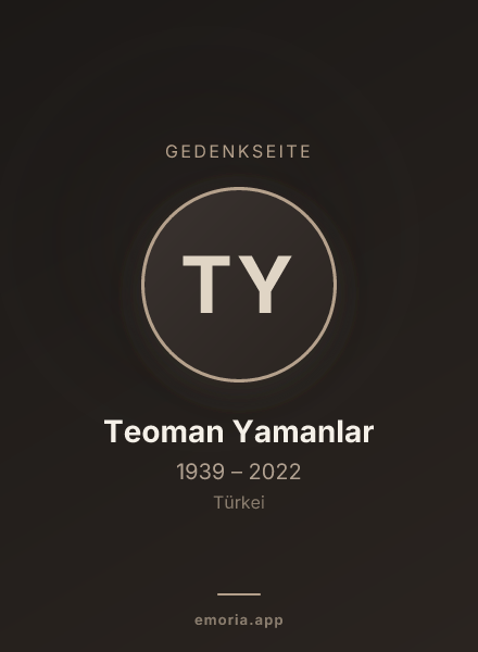 Gedenkportrait von Teoman Yamanlar