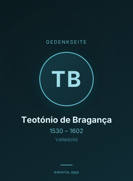 Gedenkportrait von Teotónio de Bragança