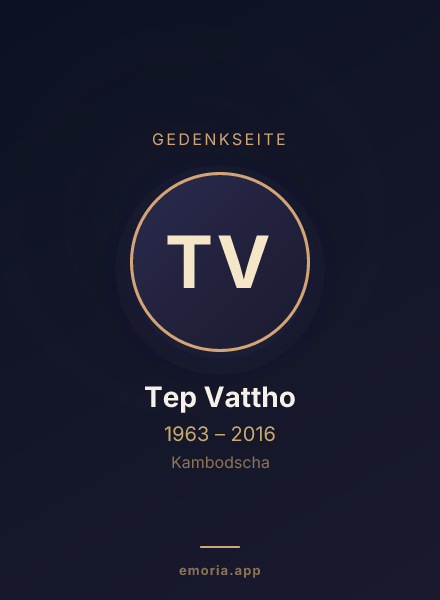 Gedenkportrait von Tep Vattho