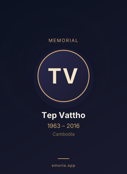 Memorial portrait of Tep Vattho