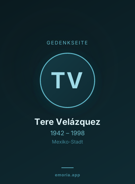 Gedenkportrait von Tere Velázquez