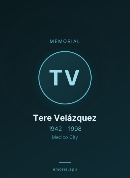 Memorial portrait of Tere Velázquez
