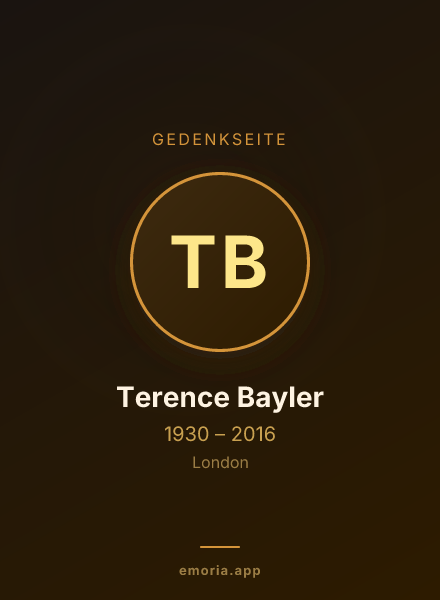 Gedenkportrait von Terence Bayler