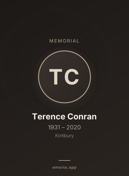 Memorial portrait of Terence Conran