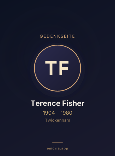Gedenkportrait von Terence Fisher