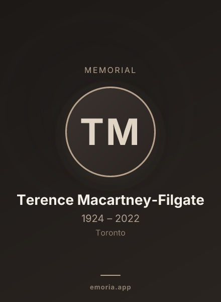Memorial portrait of Terence Macartney-Filgate