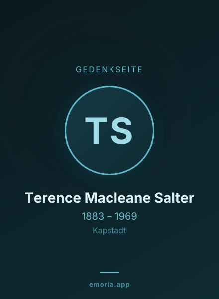 Gedenkportrait von Terence Macleane Salter
