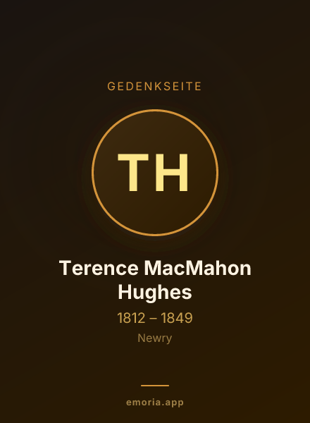 Gedenkportrait von Terence MacMahon Hughes