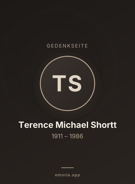Gedenkportrait von Terence Michael Shortt