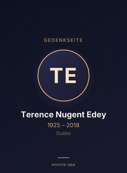 Gedenkportrait von Terence Nugent Edey