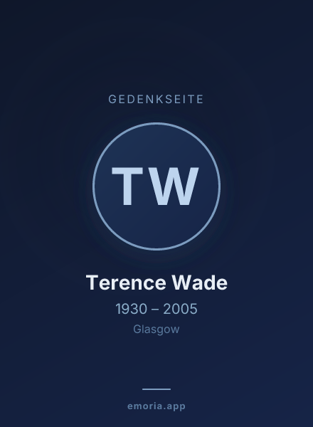 Gedenkportrait von Terence Wade
