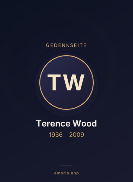 Gedenkportrait von Terence Wood