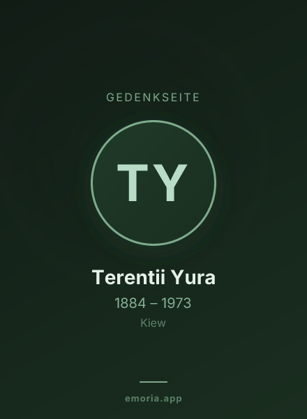 Gedenkportrait von Terentii Yura