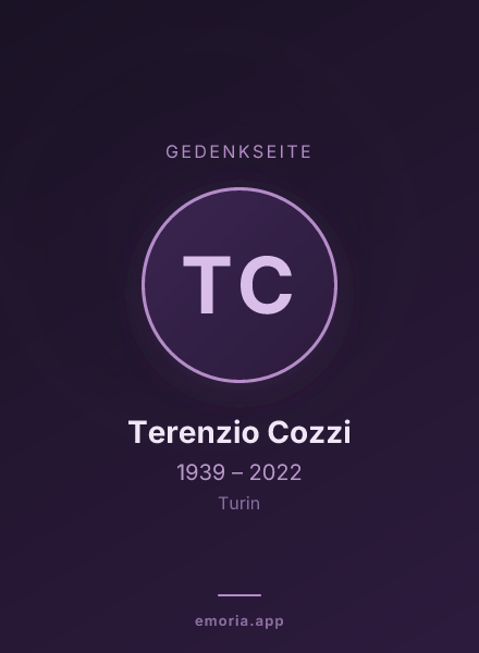 Gedenkportrait von Terenzio Cozzi