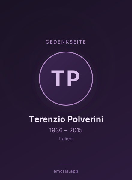 Gedenkportrait von Terenzio Polverini