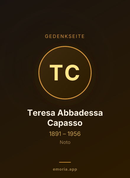 Gedenkportrait von Teresa Abbadessa Capasso