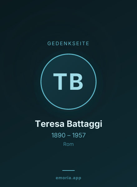 Gedenkportrait von Teresa Battaggi