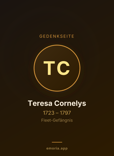 Gedenkportrait von Teresa Cornelys